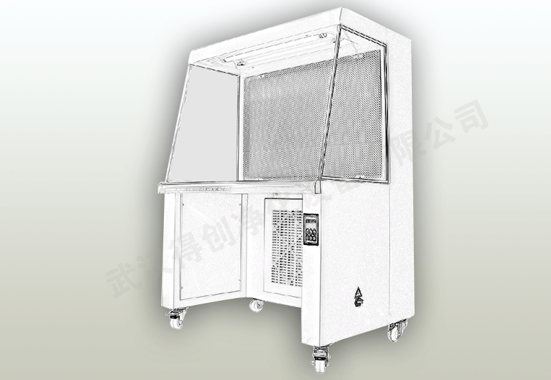 單人水平流超凈化工作臺(tái)產(chǎn)品展示側(cè)面